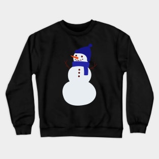 Snowman in Blue Crewneck Sweatshirt